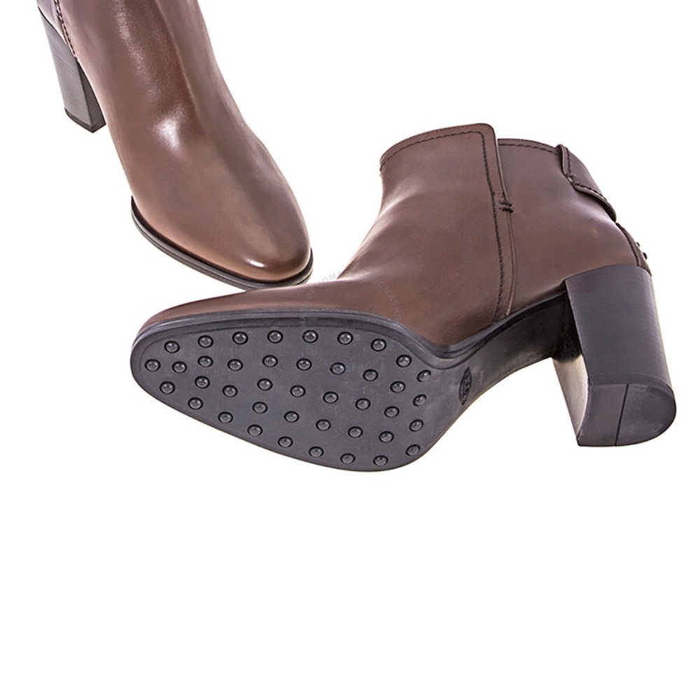 Tod's Dark Brown Ankle Booties